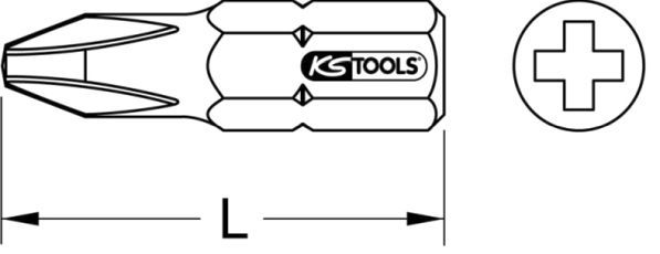 KS TOOLS Kärki, ruuvimeisseli 911.2638